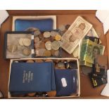 GB and foreign coinage plus a few banknotes