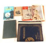 A mixed lot including 'British Warships' (fifth impression) and a hand written account of British