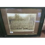 A WWI era photograph of 'H' company 1st Battalion Suffolk Regiment,