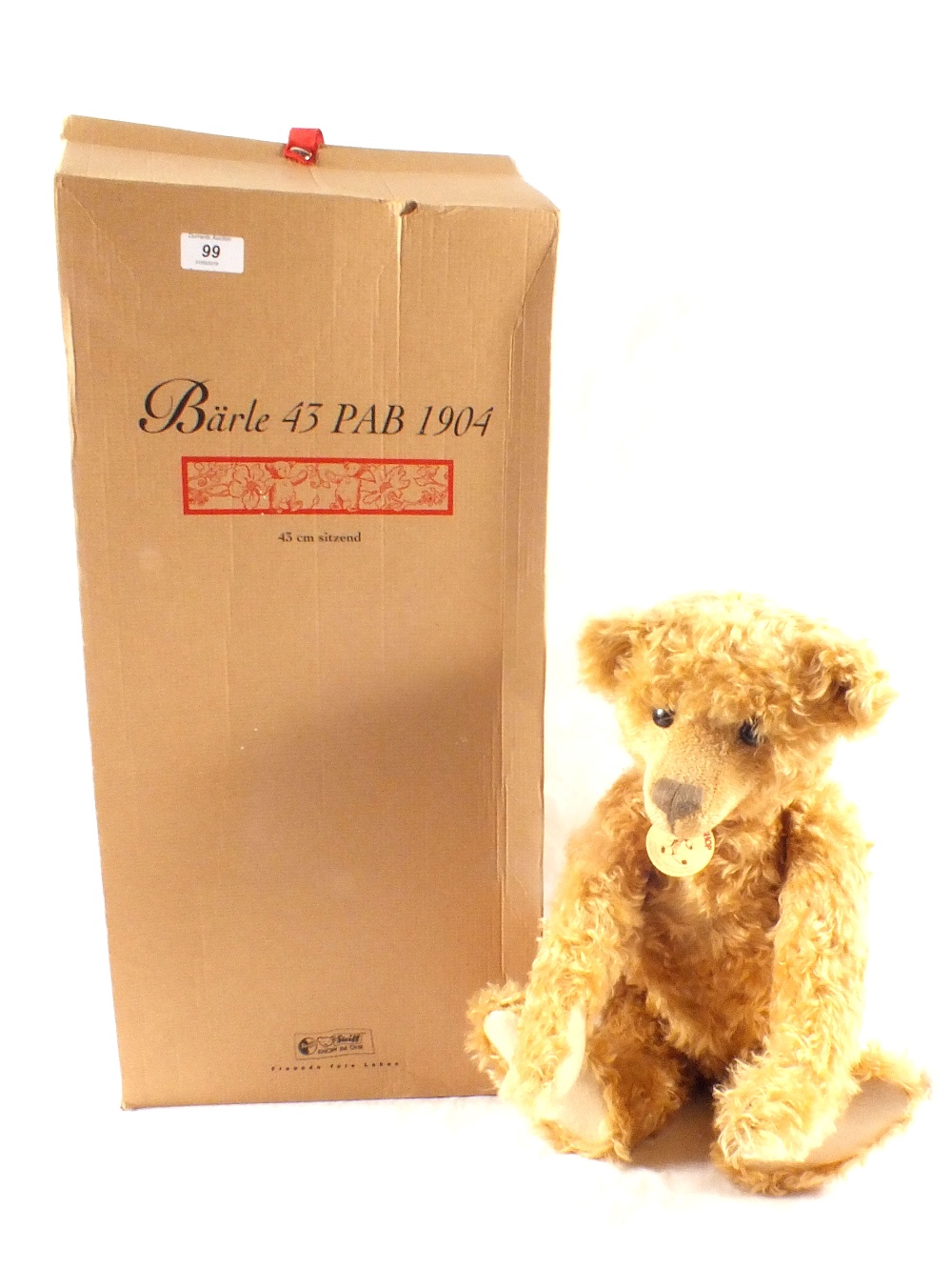 A boxed Steiff 404143 Barle 43 Pab 1904 bear