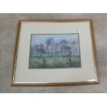 Muriel Lacy pastel, Beccles from Gillingham,