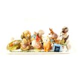 Beswick Beatrix Potter figures, Mr Alderman Ptolemy, Timmy Tiptoes, Mr Benjamin Bunny,