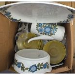 Sundry items including Meakins china, bird scarer,