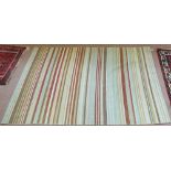 A Turkish flat weave striped rug,