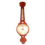 A 19th Century mahogany banjo barometer by A.