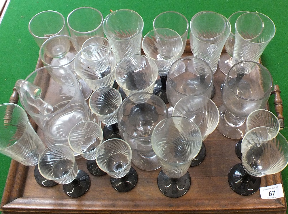19th Century tavern ale glasses plus others