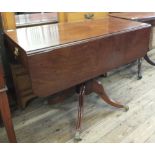 A 19th Century mahogany drop leaf dining table