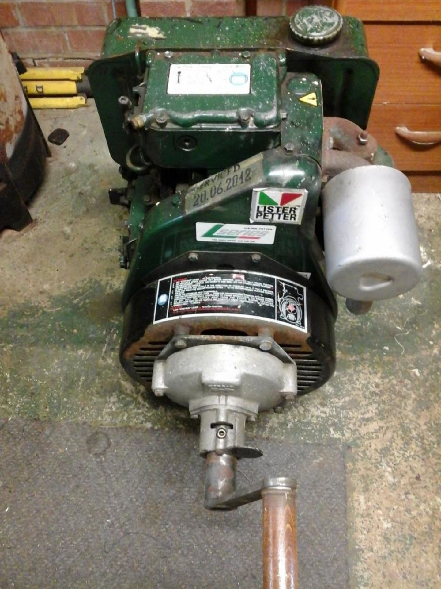 Lister Petter L series engine, good runner with little use. Stored near Belton.