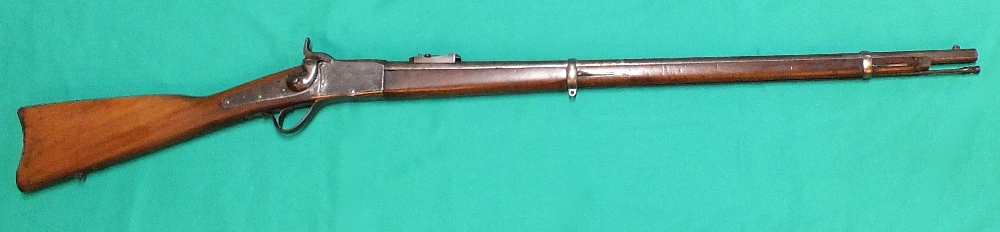 A Peabody's Martini action rifle in .