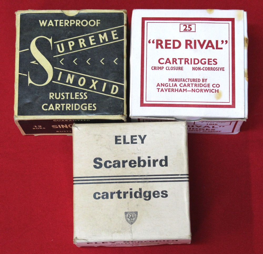 Three boxes of 'collectors cartridges',