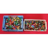 Two large boxes of various foreign cartridges,