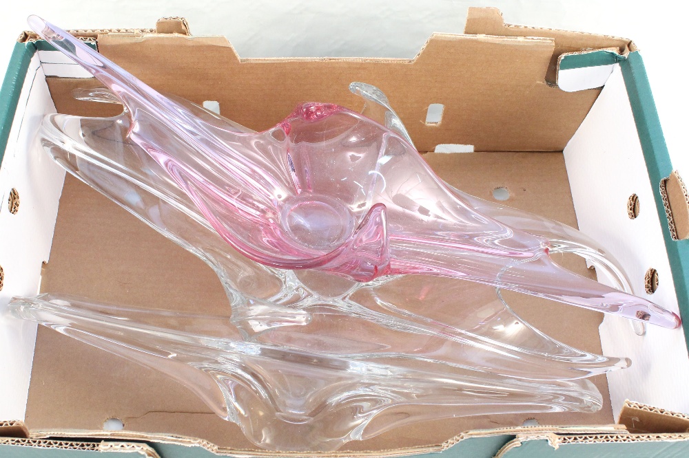 A box of various Murano glass