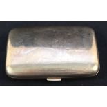 A 9ct gold cigarette case