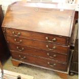 A Georgian mahogany bureau