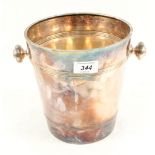 A Harrods silver plated ice bucket