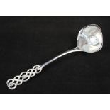 An 830S silver 12" gravy ladle by the illustrious Norwegian silversmith David Andersen in the