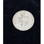 A George III gold 1/2 guinea 1791