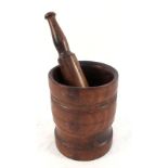 An early 18th Century Lignum Vitae mortar,