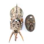 Two West African masks