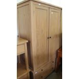 A faux pine two door,