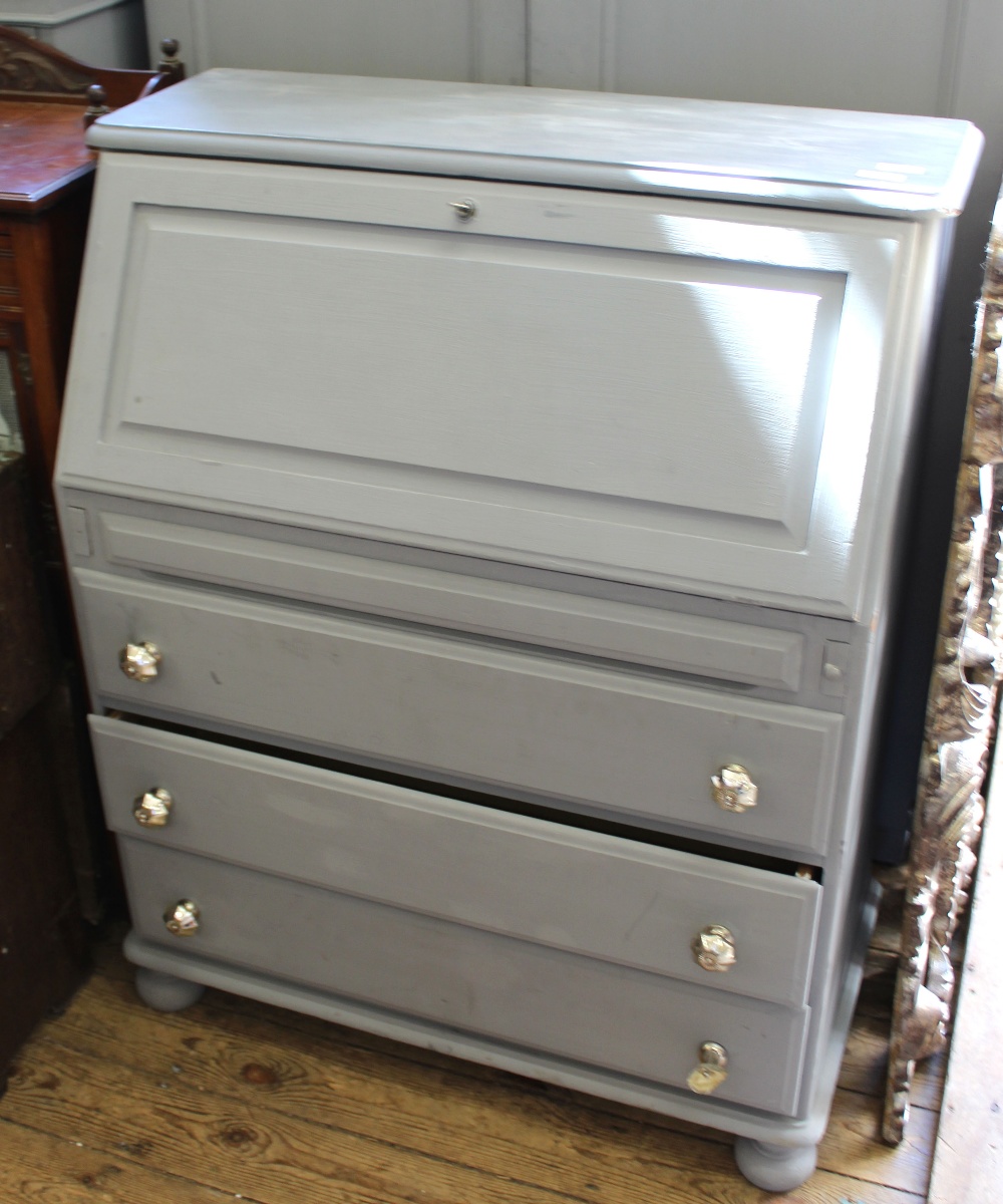 A painted pine bureau