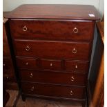 A Stag chest of seven drawers