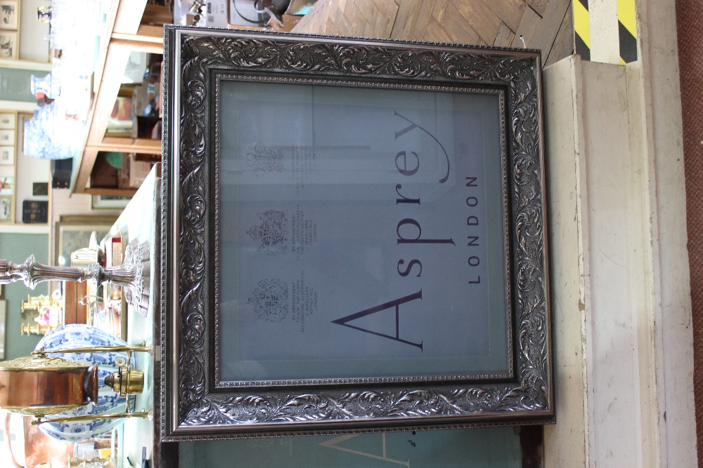 Asprey London advertisement sign fitted with LED's plus another Asprey London advertisement sign