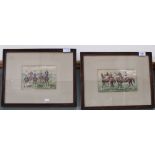 Ashe-After John Sturgess pair of horse and jockey watercolours,