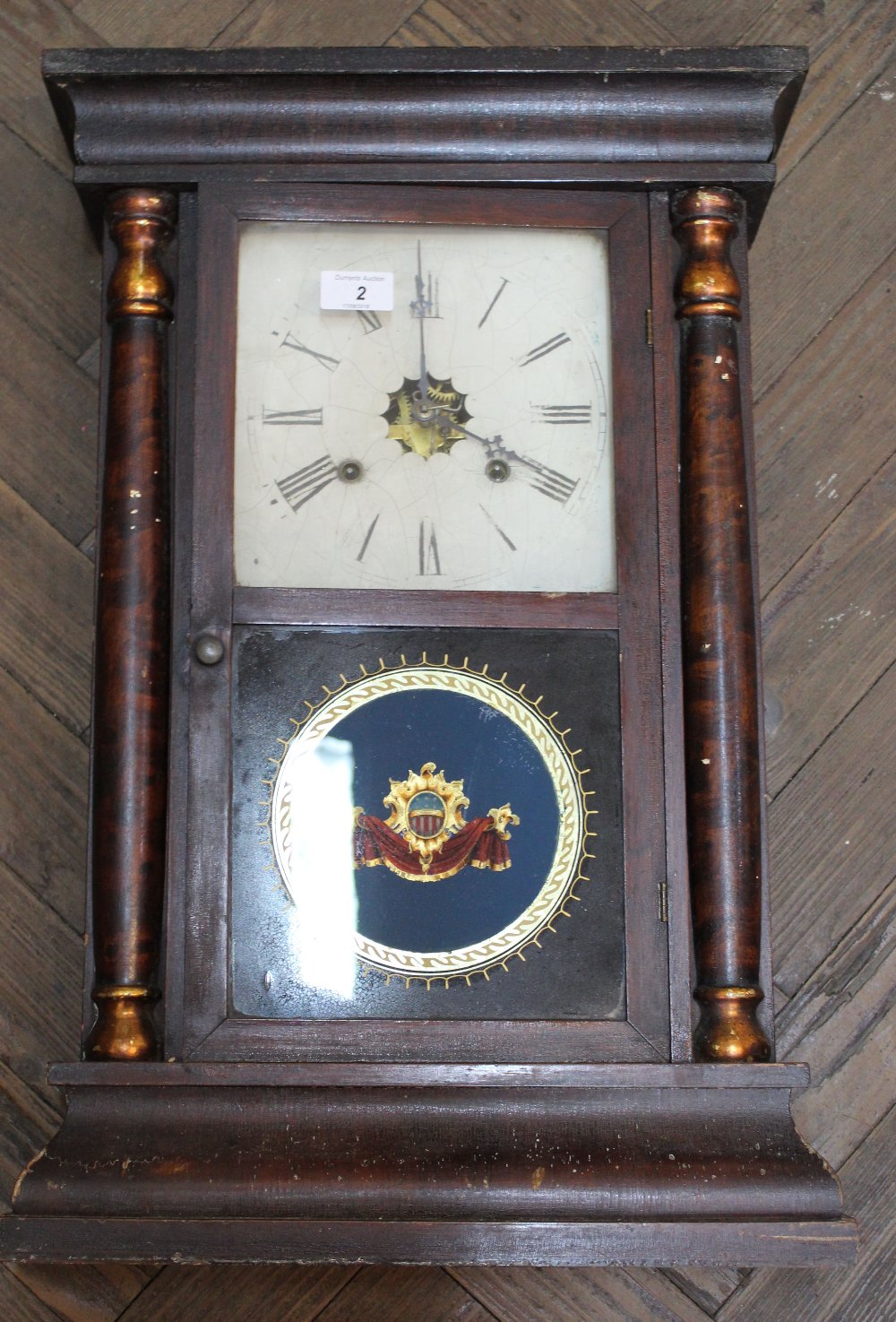 An American Waterbury wall clock