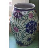 A large Poole floral vase, Carter Stabler Adams,