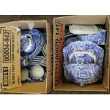 An extensive Copeland Spode Italian part dinner and tea set (three boxes)