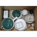 Two boxes of Denby Greenwheat china
