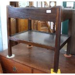 A 19th Century mahogany single drawer two tier table