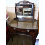 A 19th Century dressing table with single drawer and sliding lower compartment