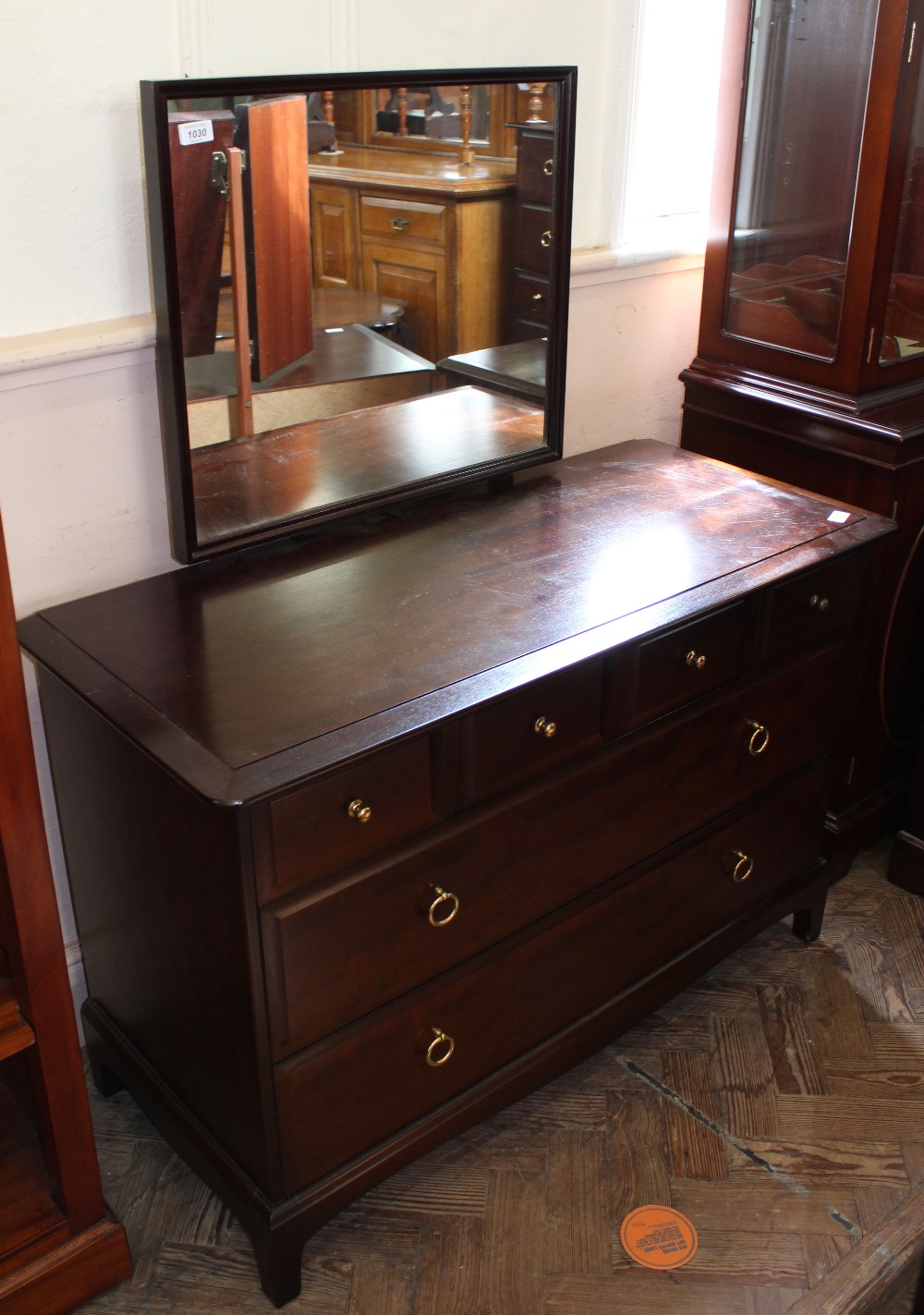 A Stag dressing chest with six drawers