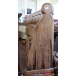 A pitch pine church pew,