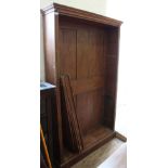 A substantial oak and pine bookcase