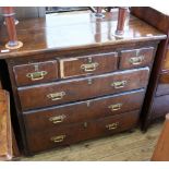 An early 19th Century mahogany top to a chest on chest with six drawers