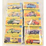 Ten Matchbox Superfast models, 5 Lotus Europa, 20 Lamborghini Marzal, 22 Freeman Intercity Commuter,