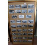 A framed selection of prints of old and wartime Gt Yarmouth plus one other of steam locos