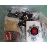 A large collection of Police insignia, mainly 'Essex' related including badges, buttons,