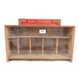 A King Edward cigar ship display cabinet