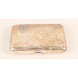 A large silver cigarette case