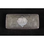 A Victorian silver double snuff box,