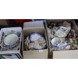 A Winkle & Son Knowsley part dinner and tea set (three boxes)