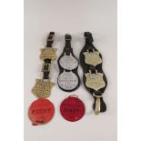 Five RSPCA Merit London cart horse brasses, 1928,