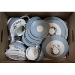 A Royal Doulton Rose Elegans part dinner and tea set (two boxes)