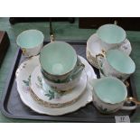 A Queen Anne Louise part tea set