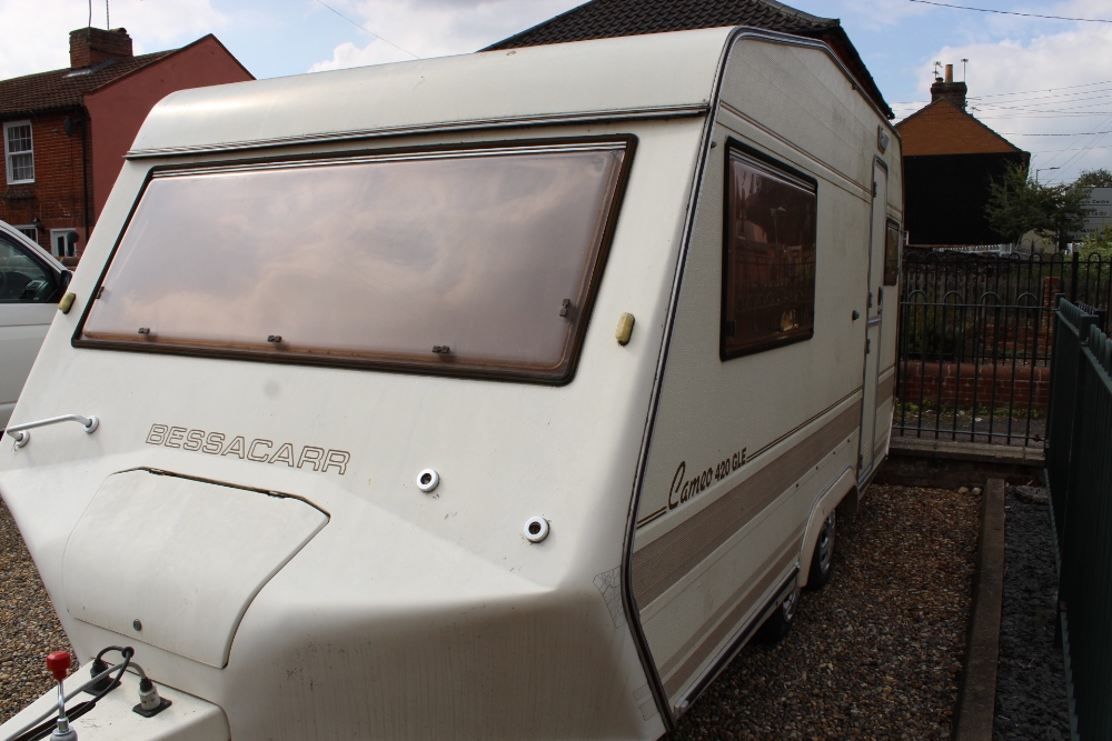 A Bessecarr Cameo 420 GTE touring caravan with chemical toilet, - Image 2 of 9