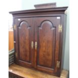 A 19th Century mahogany two door fitted cupboard